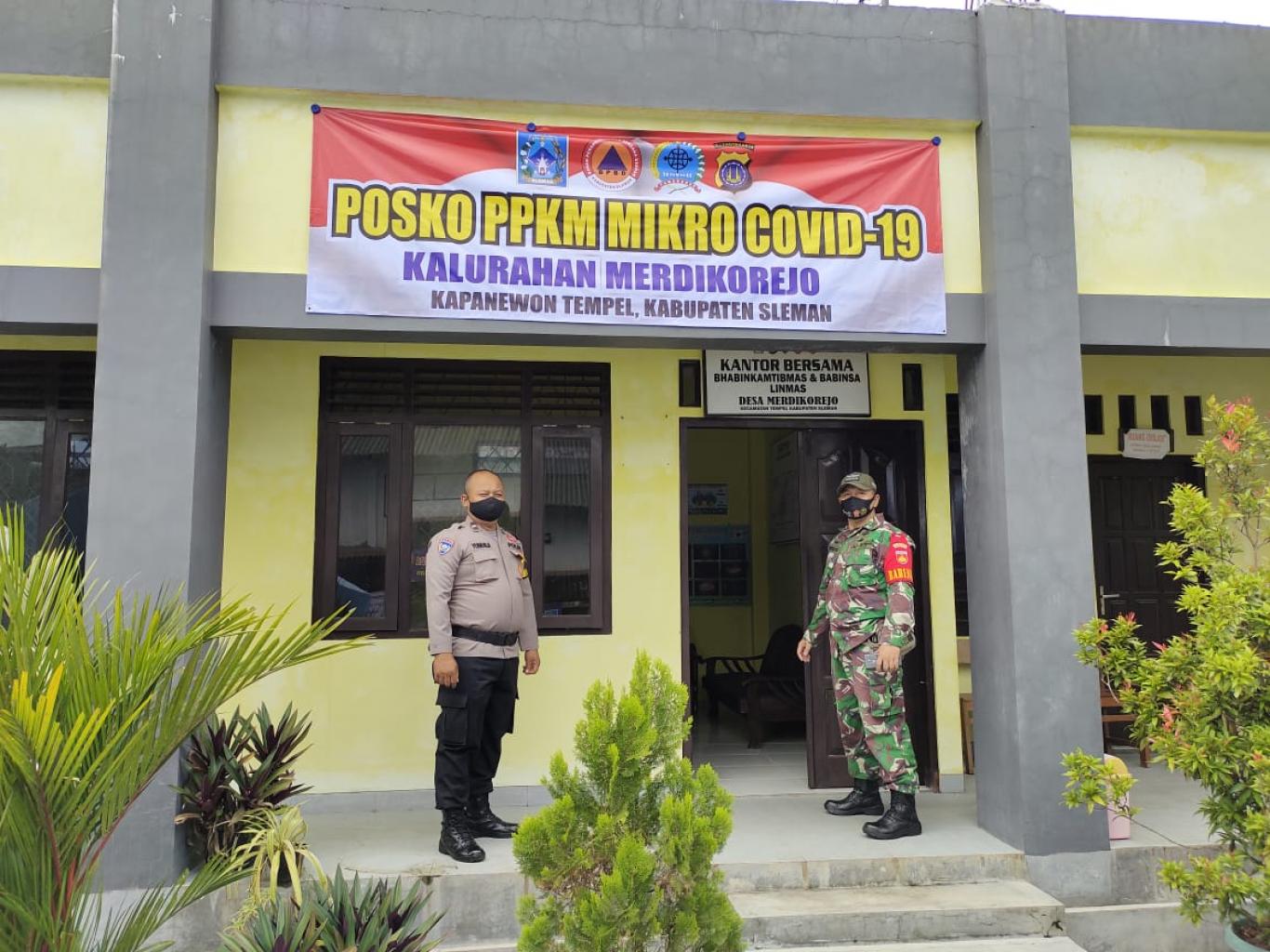 Pembentukan Posko PPKM Mikro Covid-19 Kalurahan Merdikorejo