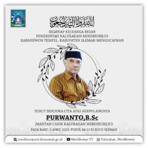 SELAMAT JALAN BAPAK PURWANTO, B.Sc