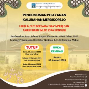 Info Pelayanan Kalurahan Merdikorejo