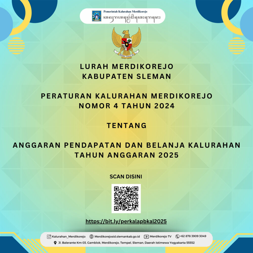 Peraturan Kalurahan Tentang APBKal Tahun Anggaran 2025