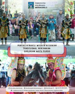Pentas Atraksi Wisata Kesenian Tradisional Meriahkan Grojogan Watu Purbo