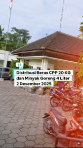Distribusi Beras CPP 20 Kg dan Minyak Goreng 4 Liter 725 KPM