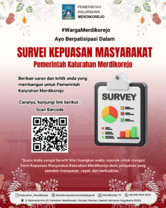 📋 Ayo Berpartisipasi!Isi Form Kepuasan Masyarakat Kalurahan Merdikorejo.