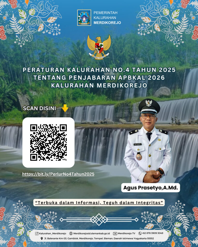 📢 Peraturan Lurah tentang Penjabaran APBKal Tahun Anggaran 2026