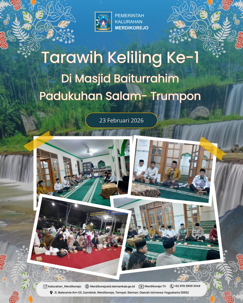 🌙✨ Tarawih Keliling Forkompim Kapanewon Tempel di Kalurahan Merdikorejo ✨🌙