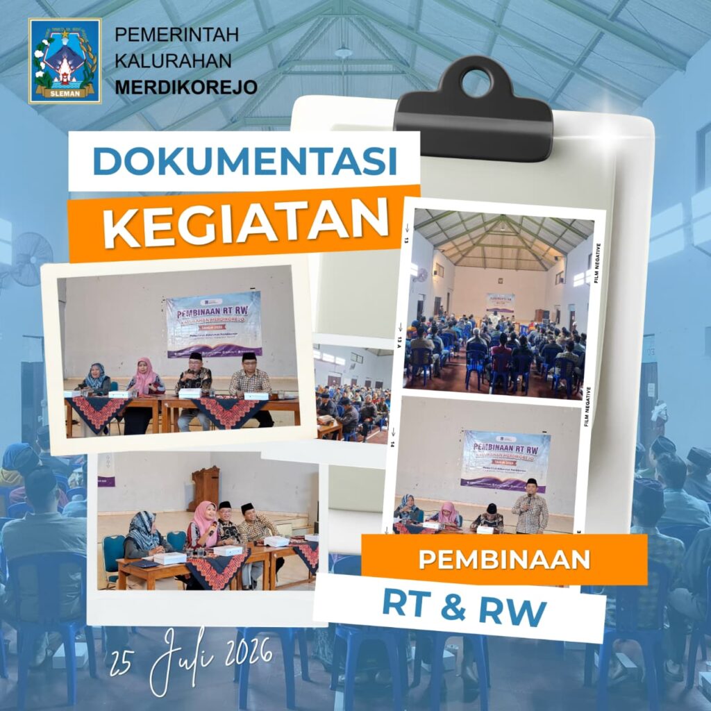 📢 Pembinaan RT dan RW Kalurahan Merdikorejo