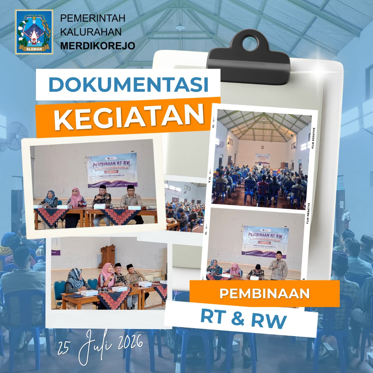 📢 Pembinaan RT dan RW Kalurahan Merdikorejo