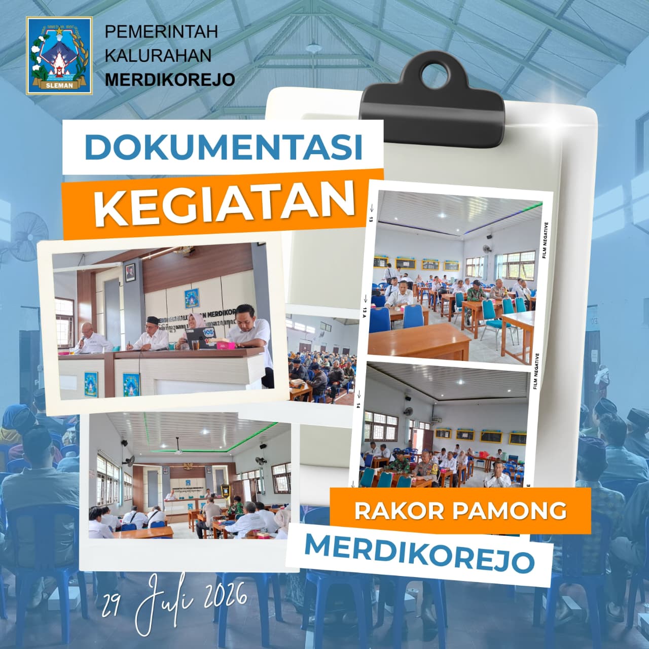 Rakor Pamong Kalurahan Merdikorejo