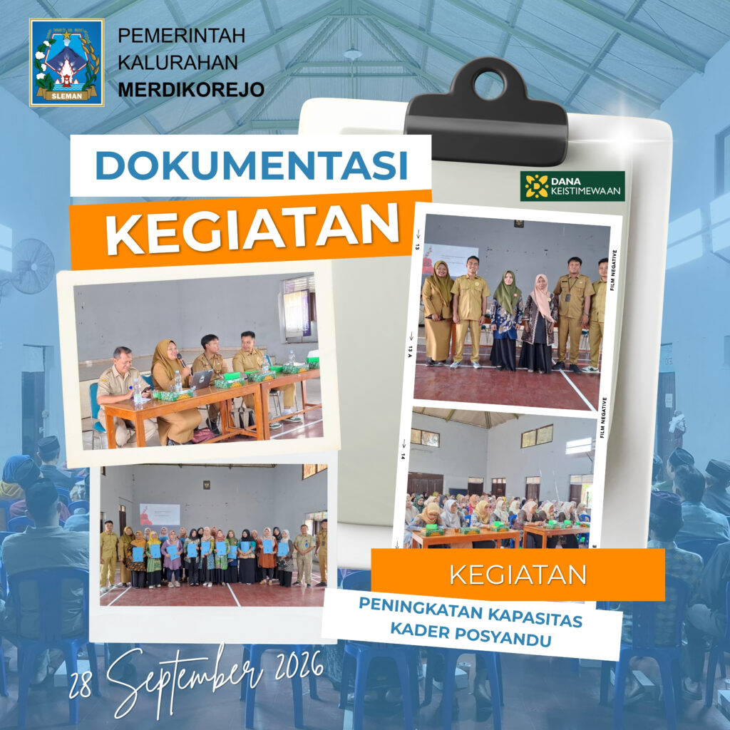 📌 Peningkatan Kapasitas Kader Posyandu Kalurahan Merdikorejo